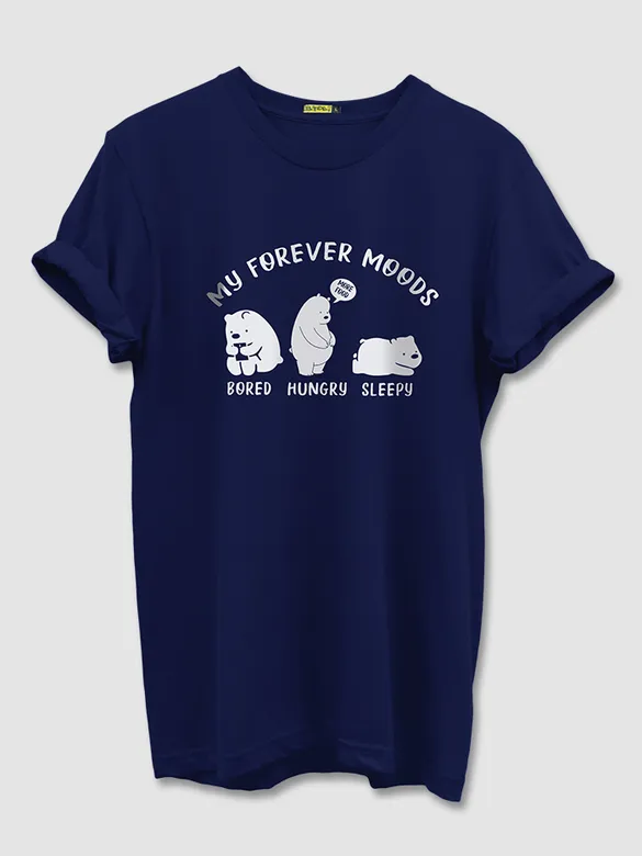 Moody Bear Half Sleeve T-shirt for Men