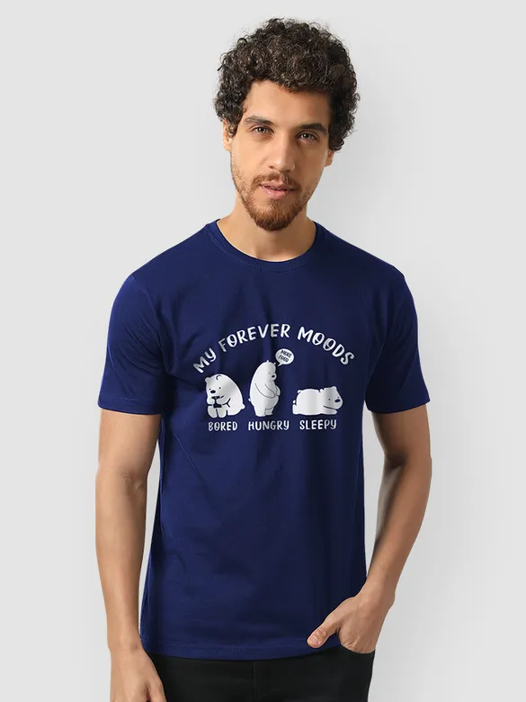Moody Bear Half Sleeve T-shirt for Men