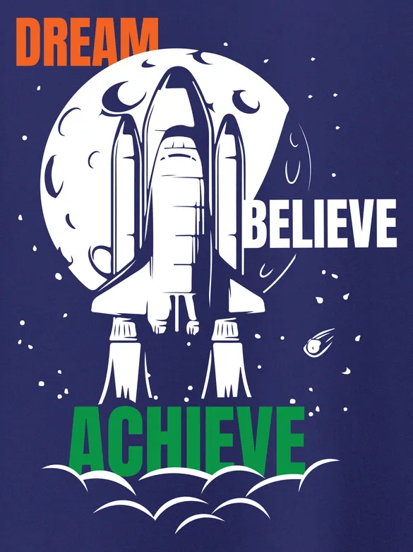 Moon Mission Half Sleeve T-shirt for Men