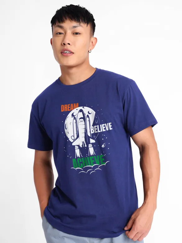 Moon Mission Half Sleeve T-shirt for Men
