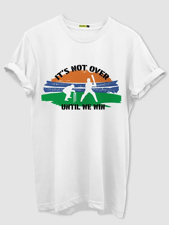 Not Over Half Sleeve T-shirt for Men