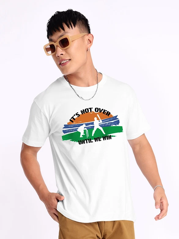 Not Over Half Sleeve T-shirt for Men