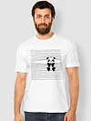 Peeping Panda Printed T-shirt for Men