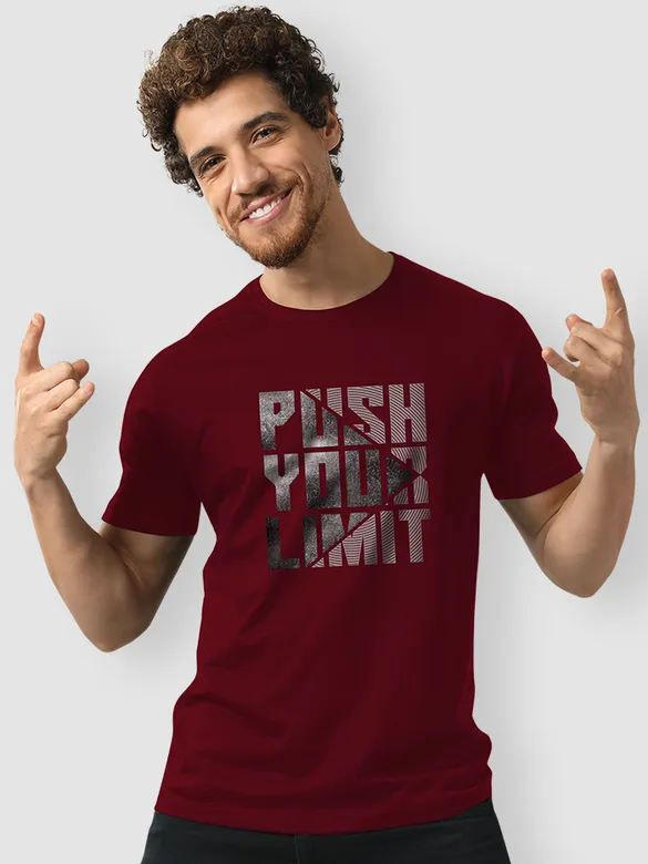 Push Your Limit Printed T-shirts For Men
