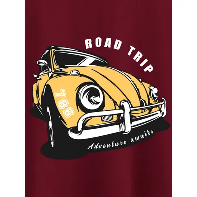 Road Trip Half Sleeve T-shirt for Men