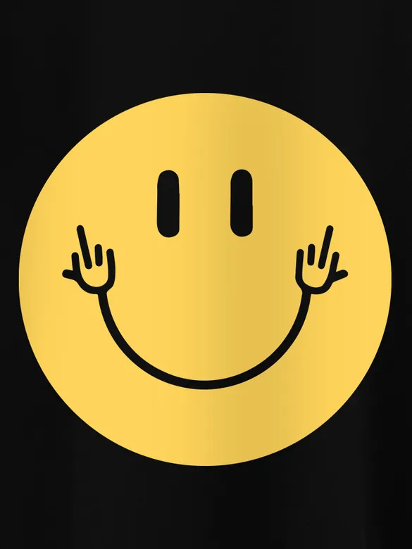 Smiley Half Sleeve T-shirt for Men