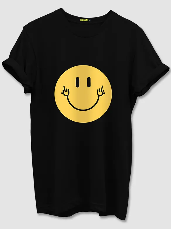 Smiley Half Sleeve T-shirt for Men
