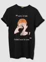 Sorry I'm Late Half Sleeve T-shirt for Men