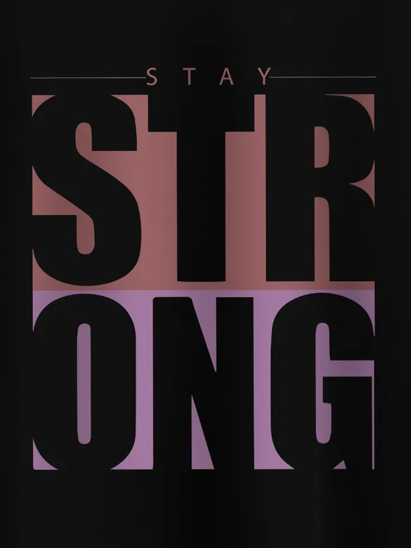 Stay Strong Half Sleeve T-shirt for Men