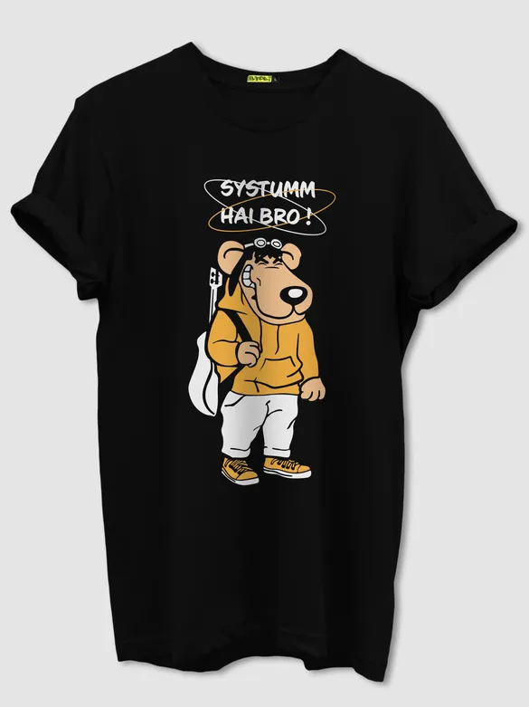 Systumm Half Sleeve T-shirt for Men