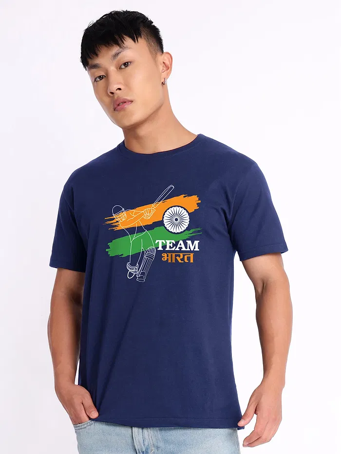 Team Bharat Half Sleeve T-shirt for Men