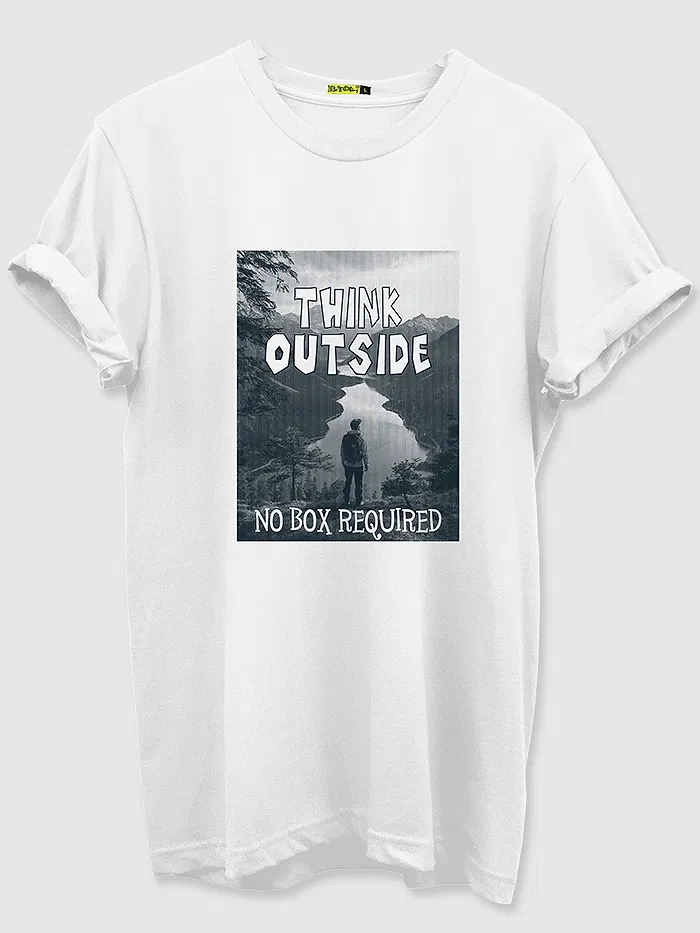 Think Outside The Box T-shirt for Men