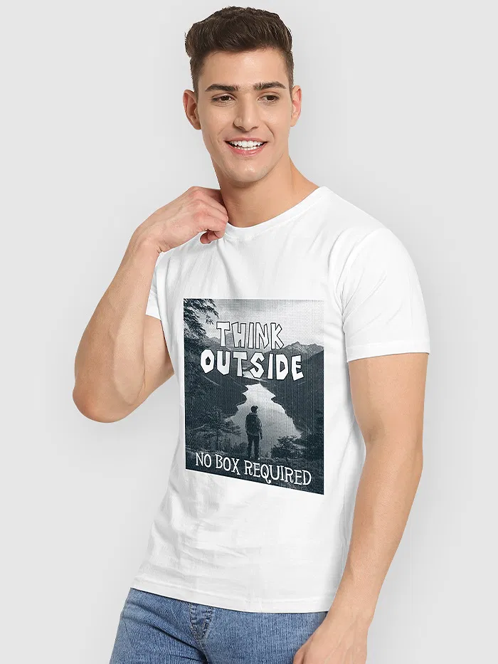 Think Outside The Box T-shirt for Men