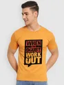 Orange Workout T-shirt for Men