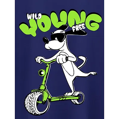 Wild Young Free Half Sleeve T-shirt for Men