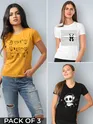Naughty Panda Printed Combo T-shirts