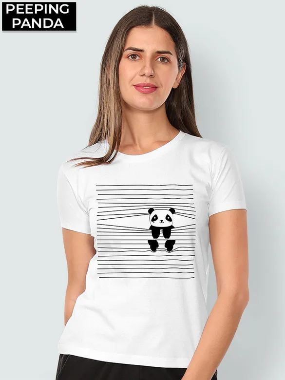 Naughty Panda Women Printed Combo T-shirts