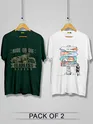 Pack of 2 - Explorer Printed Combo T-shirts