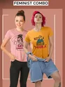 Sati savitri Mahila Combo T-shirt Pack Of 2