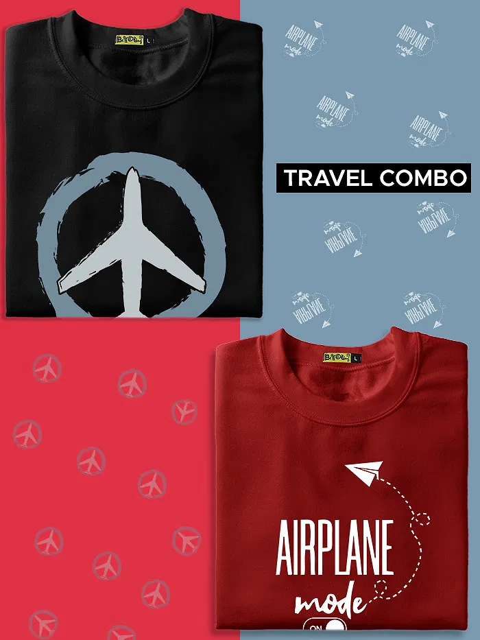 Travel Combo T-shirt - Pack of Two 