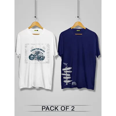 Pack of 2 - Wanderlust Printed Combo T-shirts