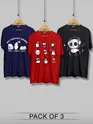 Always Chilling Printed Combo T-shirts - Pack of 3 