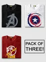 Marvel Combo T-shirt - Pack of Three