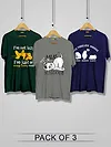 moody Printed Combo T-shirt - Pack of 3