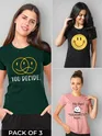 Smiling Printed Combo T-shirts