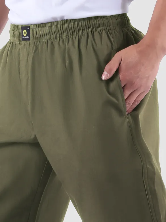 Army Green Regular-fit Pyjamas