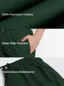 Bottle Green Regular-fit Pajamas