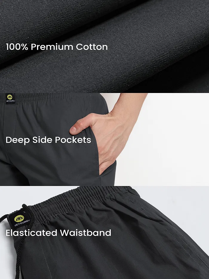 Dark Grey Regular-fit Pajamas
