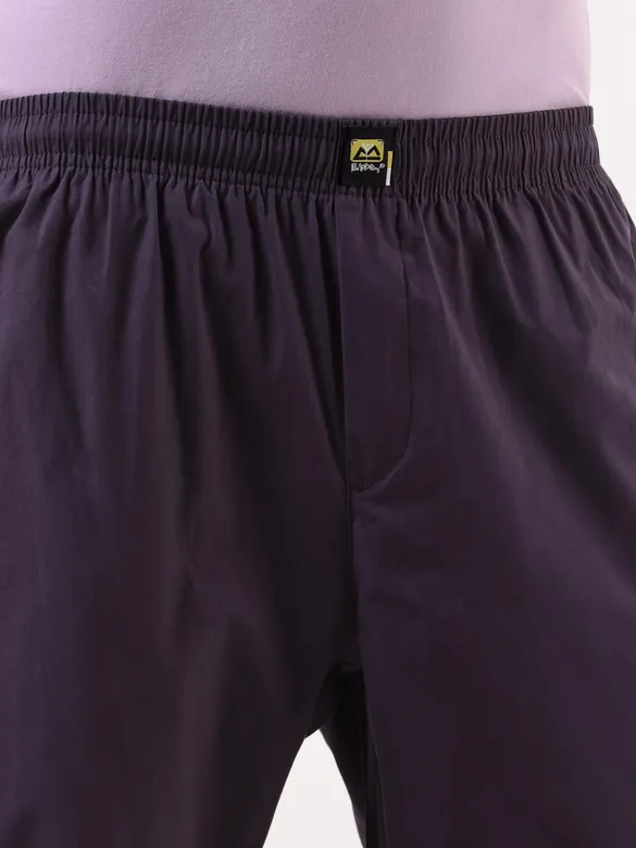 Dark Violet Regular-fit Pajamas