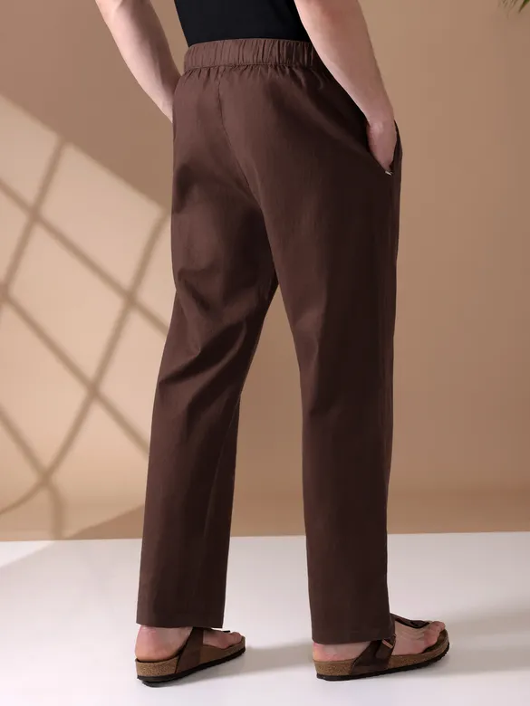 Chocolate Brown Loose-fit Pajamas