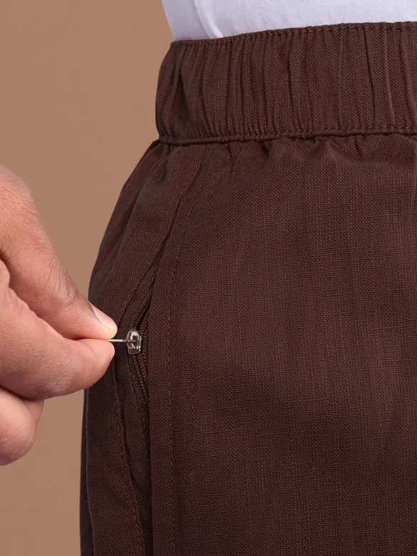 Chocolate Brown Loose-fit Pajamas