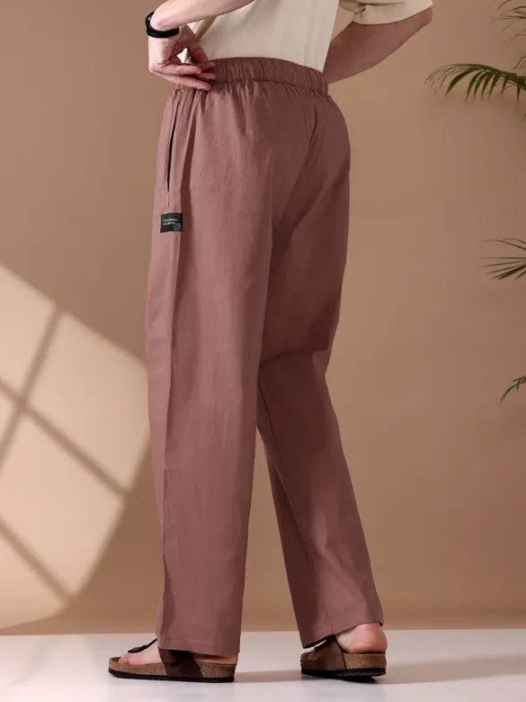 Dusty Peach Loose-fit Pajamas