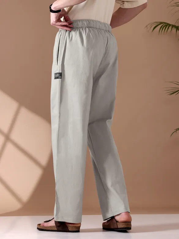 Light Grey Loose-fit Pajamas