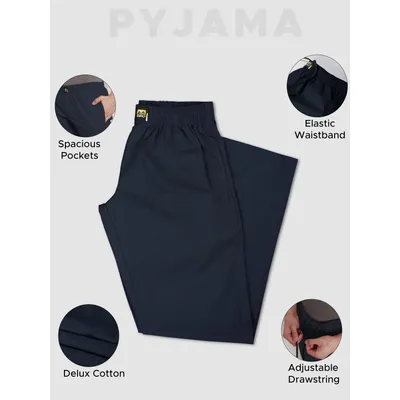 Navy Blue Pyjama for Mens
