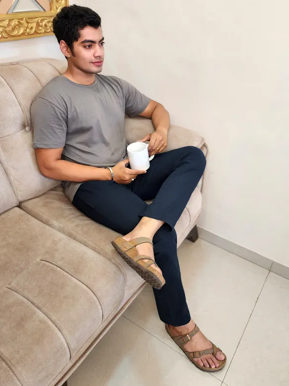 Navy Blue Regular-fit Pajamas
