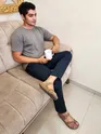 Navy Blue Regular-fit Pajamas