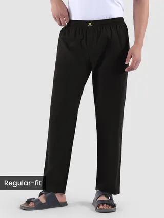 Mens pajama pants black color 