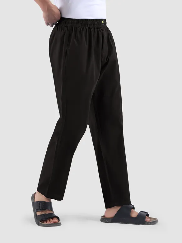 Black Regular-fit Pajamas