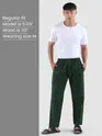Bottle Green Regular-fit Pajamas