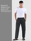 Dark Grey Regular-fit Pajamas