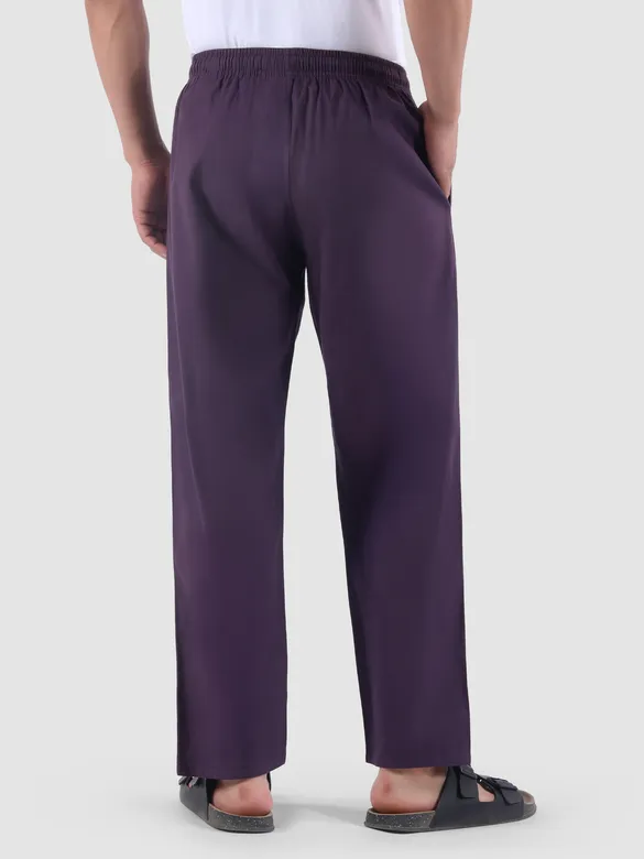 Dark Violet Regular-fit Pajamas