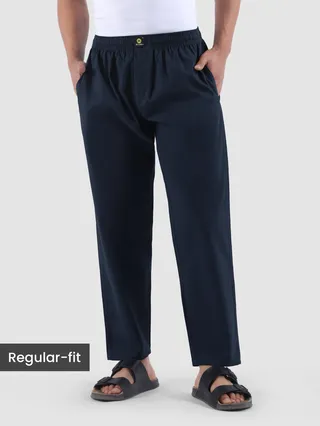 Blue pajama pants - Regular-fit
