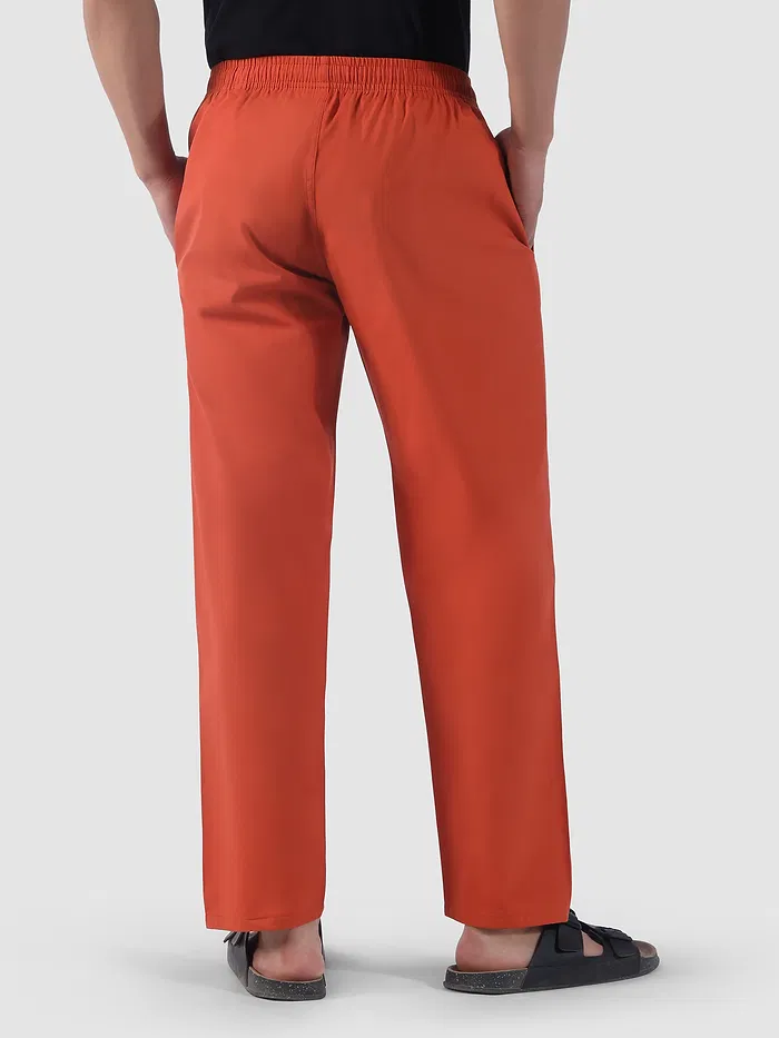 Rust Orange Regular-fit Pajamas