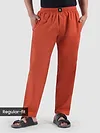 Pajama pants for men with regular-fit - Red color