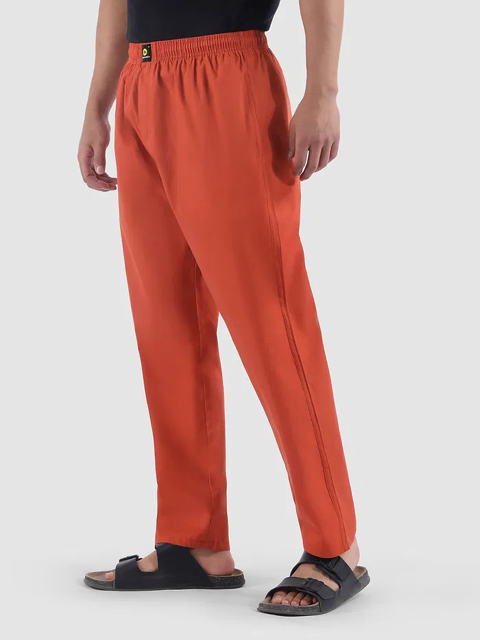 Rust Orange Regular-fit Pajamas