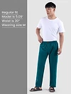 Teal Blue Regular-fit Pyjamas